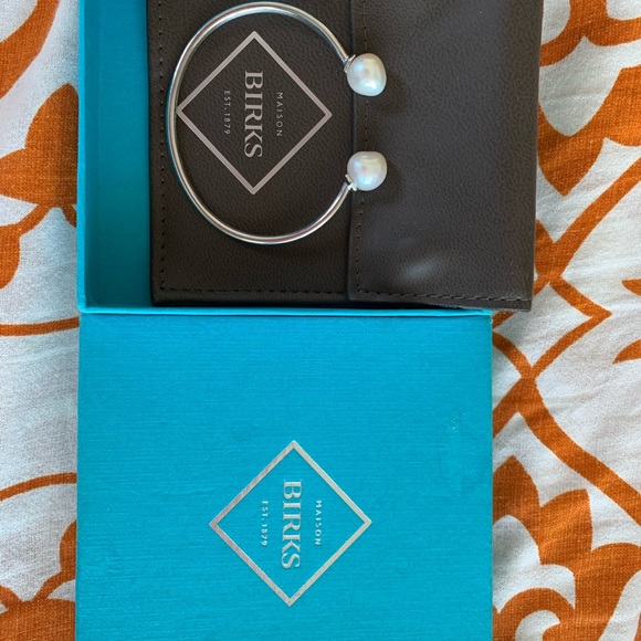 Real pearl 925 Birks authentic new - Picture 2 of 3